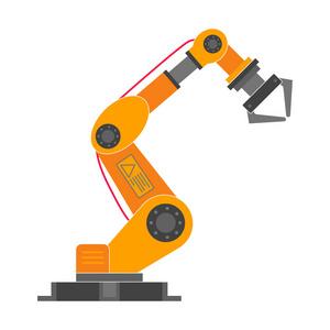 工业机器人机械手. 现代智能工业4.0技术. 自动化照片
